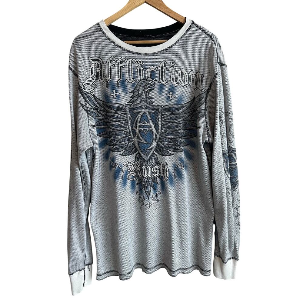 Affliction Reversible Georges St-Pierre Rush Signature Long sleeve Thermal XL